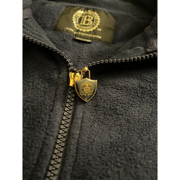 The Bradford Exchange Mens New Sz XXL Zip Up Long Sleeve Navy Blue Fleece Jacket - Picture 8 of 16